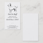 Chihuahua Dog Business Visitekaartje (Voorkant / Achterkant)