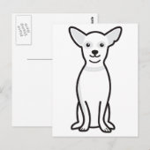 Chihuahua Dog Cartoon Briefkaart (Voorkant / Achterkant)