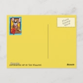 Chihuahua Dog Chili Peppers New Mexico Briefkaart (Achterkant)