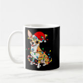 Chihuahua Dog Christmas Lights Santa Xmas Pet Dog Koffiemok (Links)