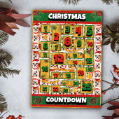 Chihuahua Dog Countdown Kerstmis Advent Calendar Feestdagenkaart