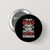 Chihuahua Dog Emotional Suprt Human  Ronde Button 5,7 Cm (Voorkant /achterkant)