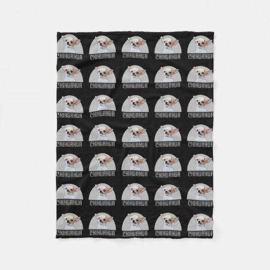 Chihuahua dog fleece deken (Voorkant)