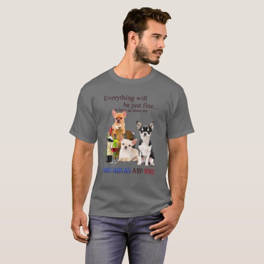 Chihuahua Dog Funny Retro Style geeft een geweldig T-shirt (Voorkant volledig)