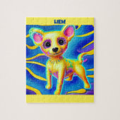 CHIHUAHUA DOG GEPUBLICEERD MET GEPERSONALISEERDE N LEGPUZZEL (Verticaal)