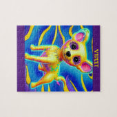 CHIHUAHUA DOG GEPUBLICEERD MET GEPERSONALISEERDE N LEGPUZZEL (Horizontaal)