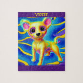 CHIHUAHUA DOG GEPUBLICEERD MET GEPERSONALISEERDE N LEGPUZZEL (Verticaal)