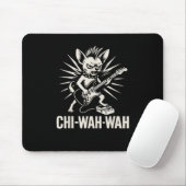 Chihuahua Dog Gitarist Wah Pedal Punk Rocker Musi Muismat (Met muis)