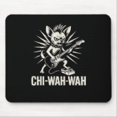 Chihuahua Dog Gitarist Wah Pedal Punk Rocker Musi Muismat (Voorkant)