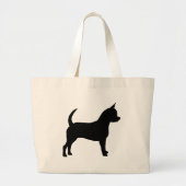 Chihuahua Dog Grote Tote Bag (Voorkant)