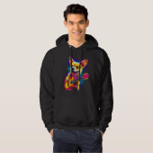 Chihuahua Dog Guitar Hoodie (Voorkant volledig)