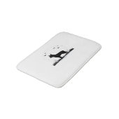 Chihuahua Dog - Halloween Moon Silhouette Classic Badmat (Gekanteld)