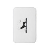 Chihuahua Dog - Halloween Moon Silhouette Classic Badmat (Voorkant Verticaal)