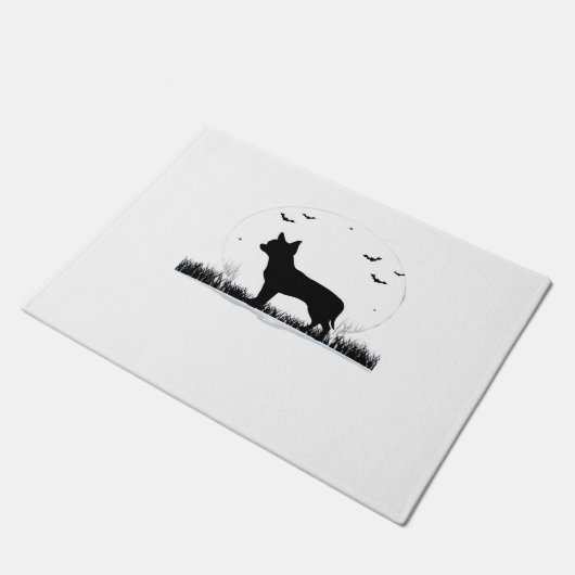 Chihuahua Dog - Halloween Moon Silhouette Classic Deurmat (Schuin)