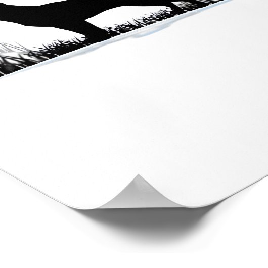 Chihuahua Dog - Halloween Moon Silhouette Classic Poster (Hoek)