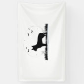 Chihuahua Dog - Halloween Moon Silhouette Classic Spandoek (Verticaal)