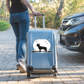 Chihuahua Dog � Halloween Moon Silhouette Classic  Sticker (Koffer Insitu)