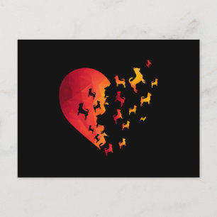 Chihuahua Dog Heart Shirt Funny Animal Graphic T-s Briefkaart