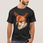 Chihuahua Dog houdt ervan met zijn volk te gaan T-shirt (Voorkant)
