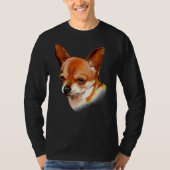 Chihuahua Dog houdt ervan met zijn volk te gaan T-shirt (Voorkant)