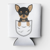 Chihuahua Dog in Pocket Blikjeskoeler (Voorkant)