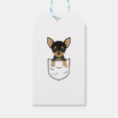Chihuahua Dog in Pocket Cadeaulabel (Voorkant)