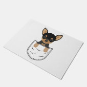 Chihuahua Dog in Pocket Deurmat (Schuin)