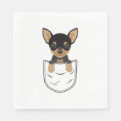 Chihuahua Dog in Pocket Servet (Voorkant)