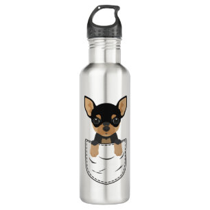 Chihuahua Dog in Pocket Waterfles