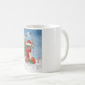 Chihuahua Dog in sneeuw met kerstcadeaus Koffiemok (Voorkant rechts)