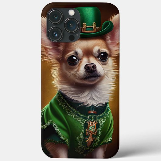 Chihuahua Dog in St. Patrick's Day Dress Case-Mate iPhone Case (Achterkant)