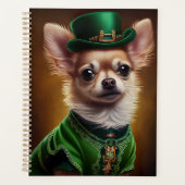Chihuahua Dog in St. Patrick's Day Dress Planner (Voorkant)