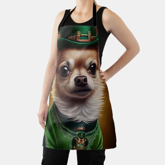 Chihuahua Dog in St. Patrick's Day Dress Schort (Insitu)