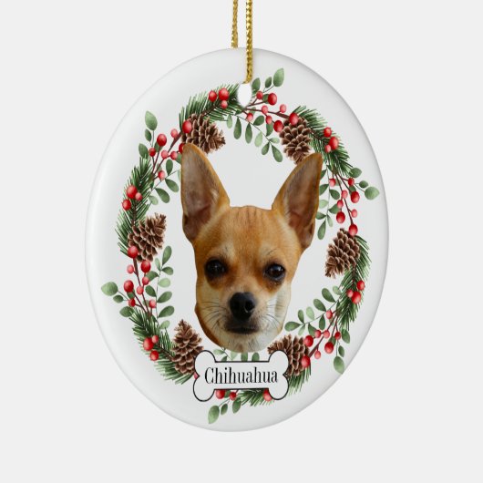 Chihuahua dog keramisch ornament (Rechts)