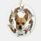 Chihuahua dog keramisch ornament (Links)