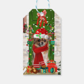 Chihuahua Dog Kerstmis Cadeaulabel (Achterkant)