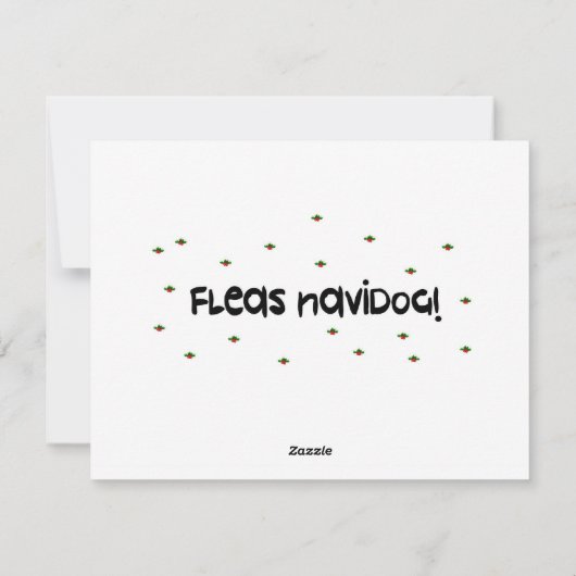 Chihuahua Dog Kerstmis Feestdagenkaart (Achterkant)