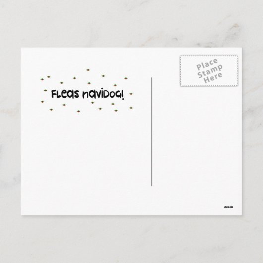 Chihuahua Dog Kerstmis Feestdagenkaart (Achterkant)