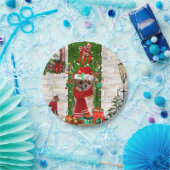 Chihuahua Dog Kerstmis Papieren Bordje (Feest)