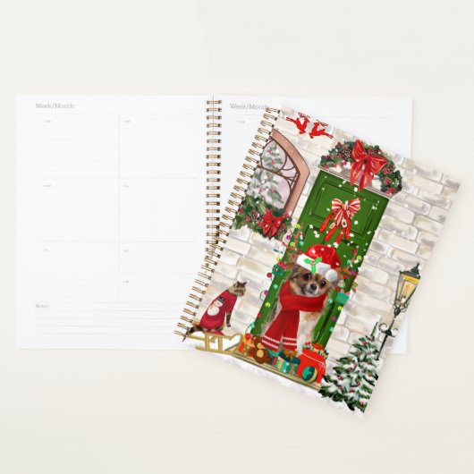 Chihuahua Dog Kerstmis Planner (Display)