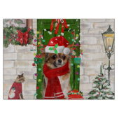 Chihuahua Dog Kerstmis Snijplank (Voorkant)