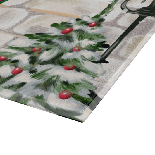 Chihuahua Dog Kerstmis Snijplank (Hoek)