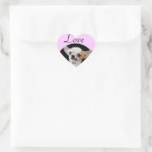 Chihuahua Dog liefde hart stickers (Tas)