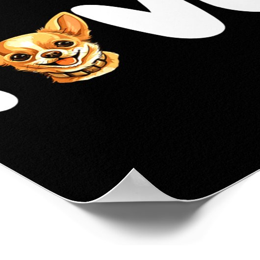 Chihuahua Dog Love For Valentines Day  Poster (Hoek)