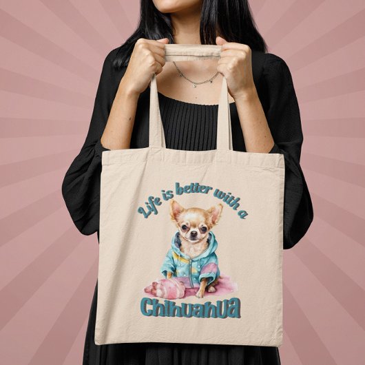 Chihuahua Dog-Lover Canvas tas