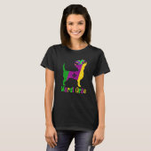 Chihuahua Dog Lover Mardi Gras Carnival Jester Pre T-shirt (Voorkant volledig)