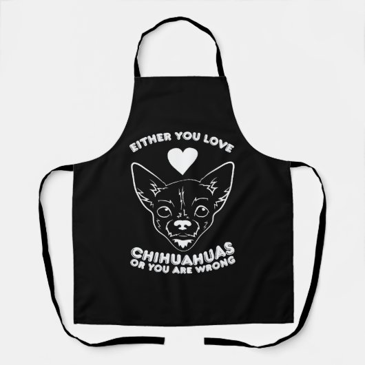 Chihuahua Dog Lover Schort (Voorkant)