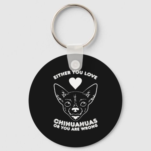 Chihuahua Dog Lover Sleutelhanger (Voorkant)