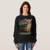 Chihuahua Dog mama Dad Cute Funny Trui (Voorkant volledig)