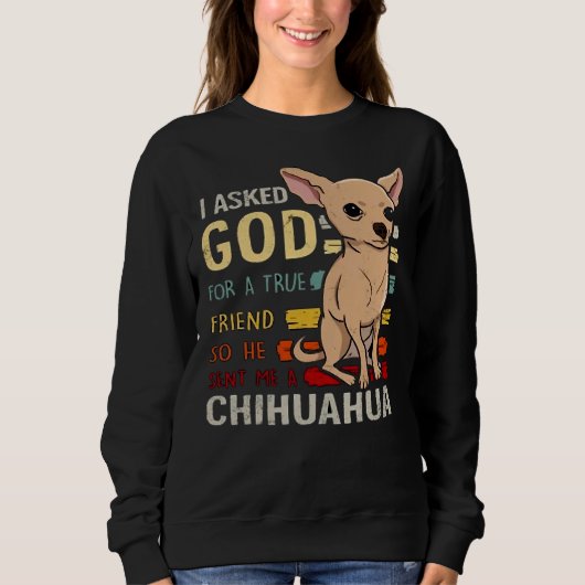 Chihuahua Dog mama Dad Cute Funny Trui (Voorkant)